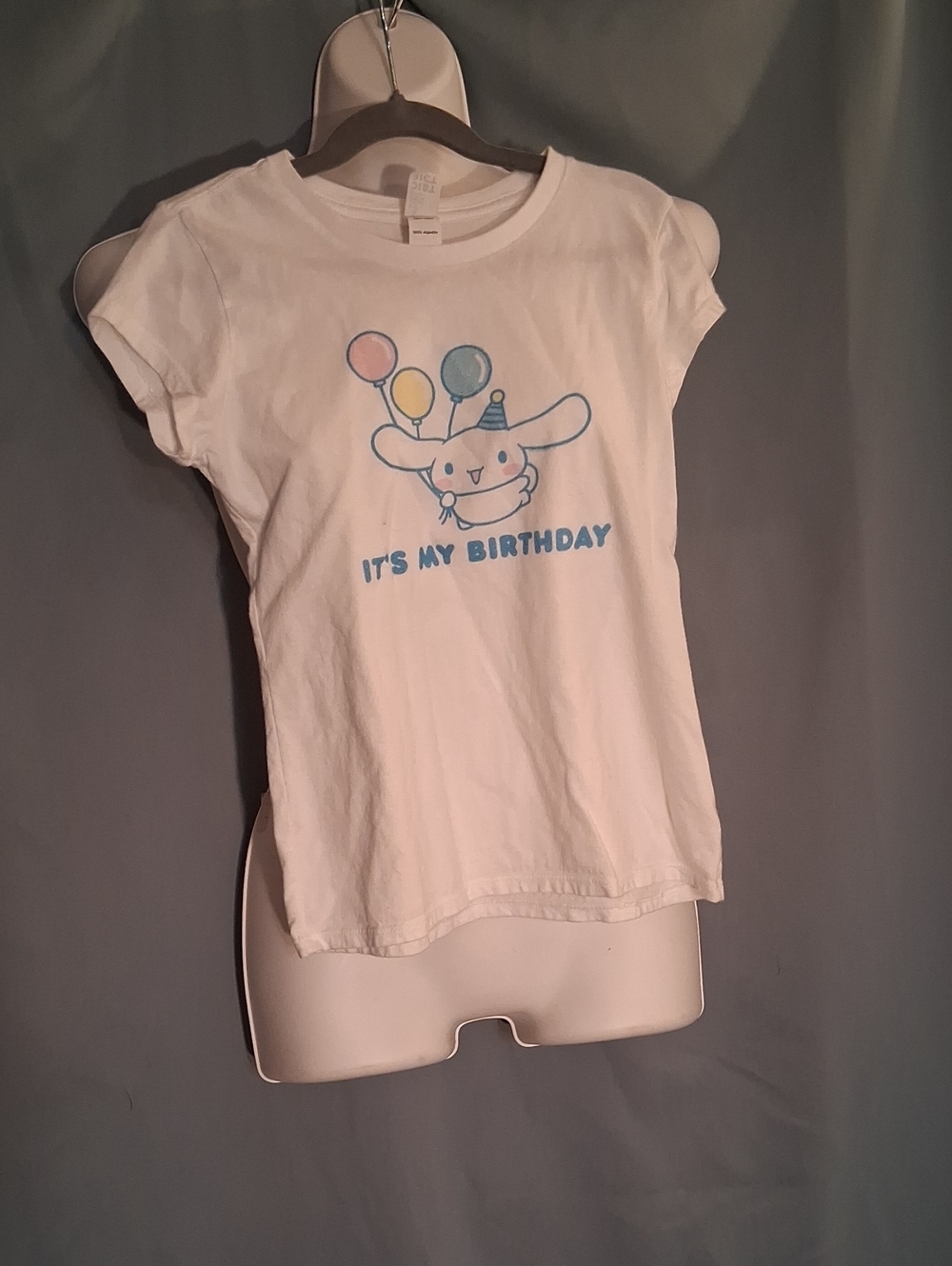 Girls White "It’s My Birthday" Graphic Tee